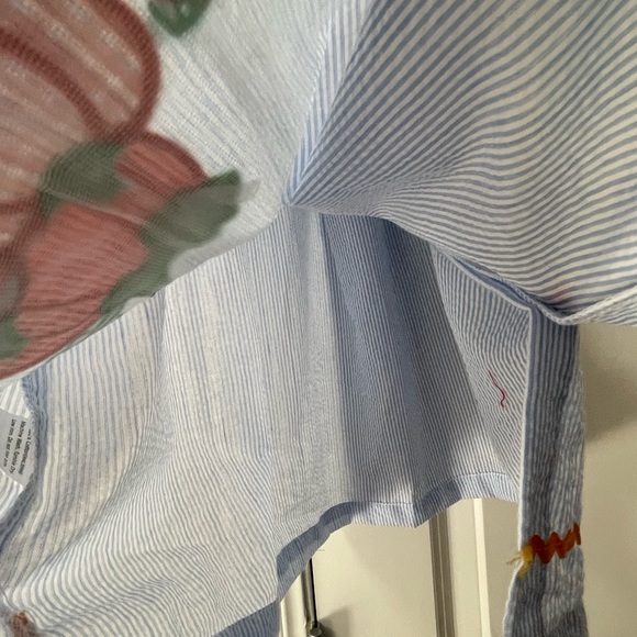 NWT Lil Cactus Girls Seersucker Pumpkin Dress - Sz 3T - Picture 6 of 7